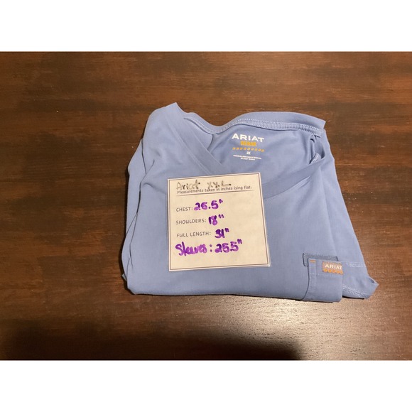 Ariat Rebar Workman Stars Stripes Long Sleeve V‎ Neck T Shirt Size XXL - Picture 9 of 9